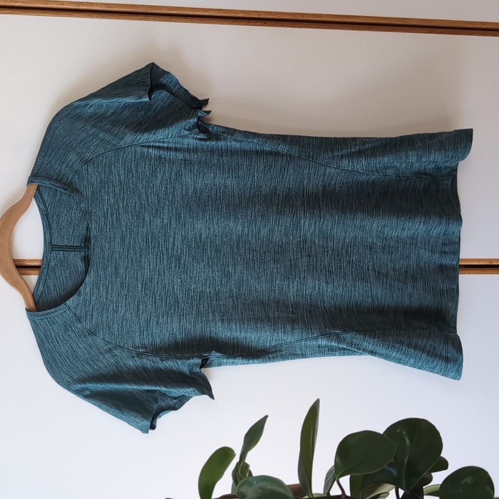 Lululemon &go Take-Off Tee Heathered Forage Teal 6